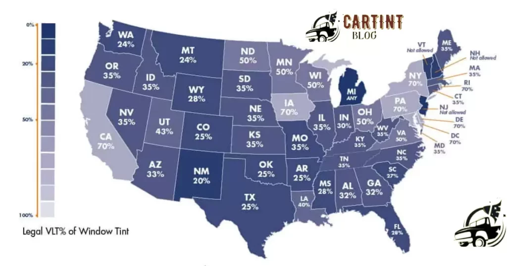 Tint Laws By State Map