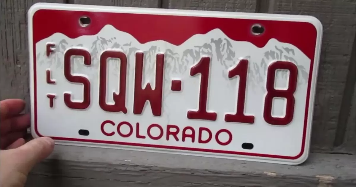 What Does Red Colorado License Plate Mean?